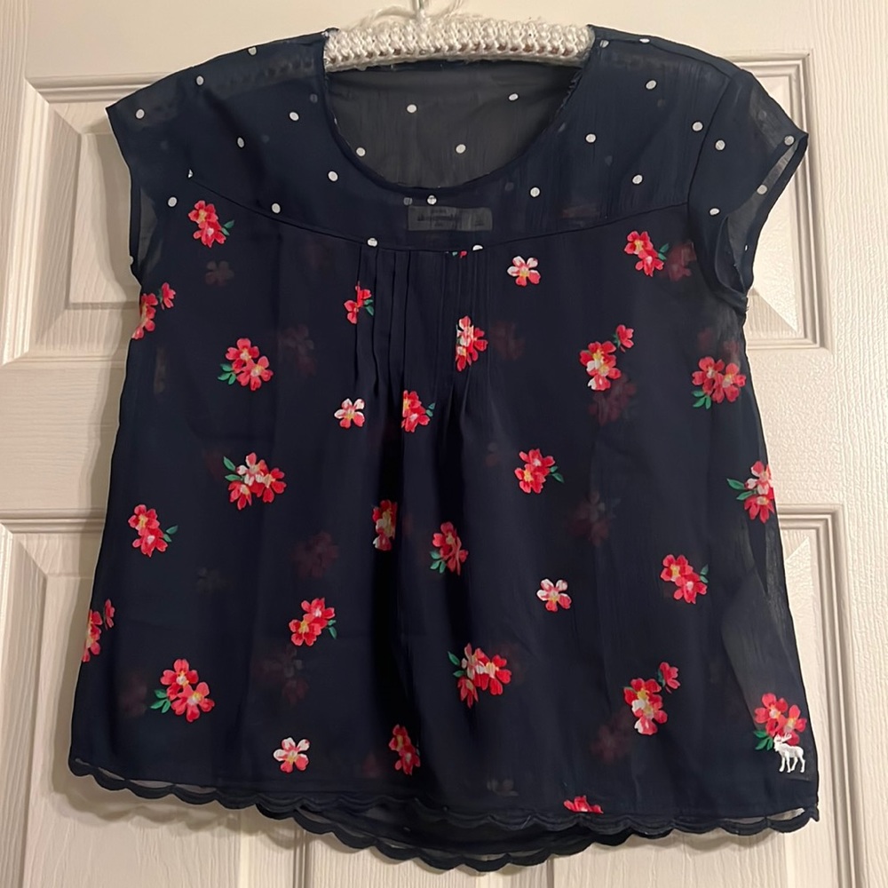 Abercrombie Kids Navy Blue Blouse